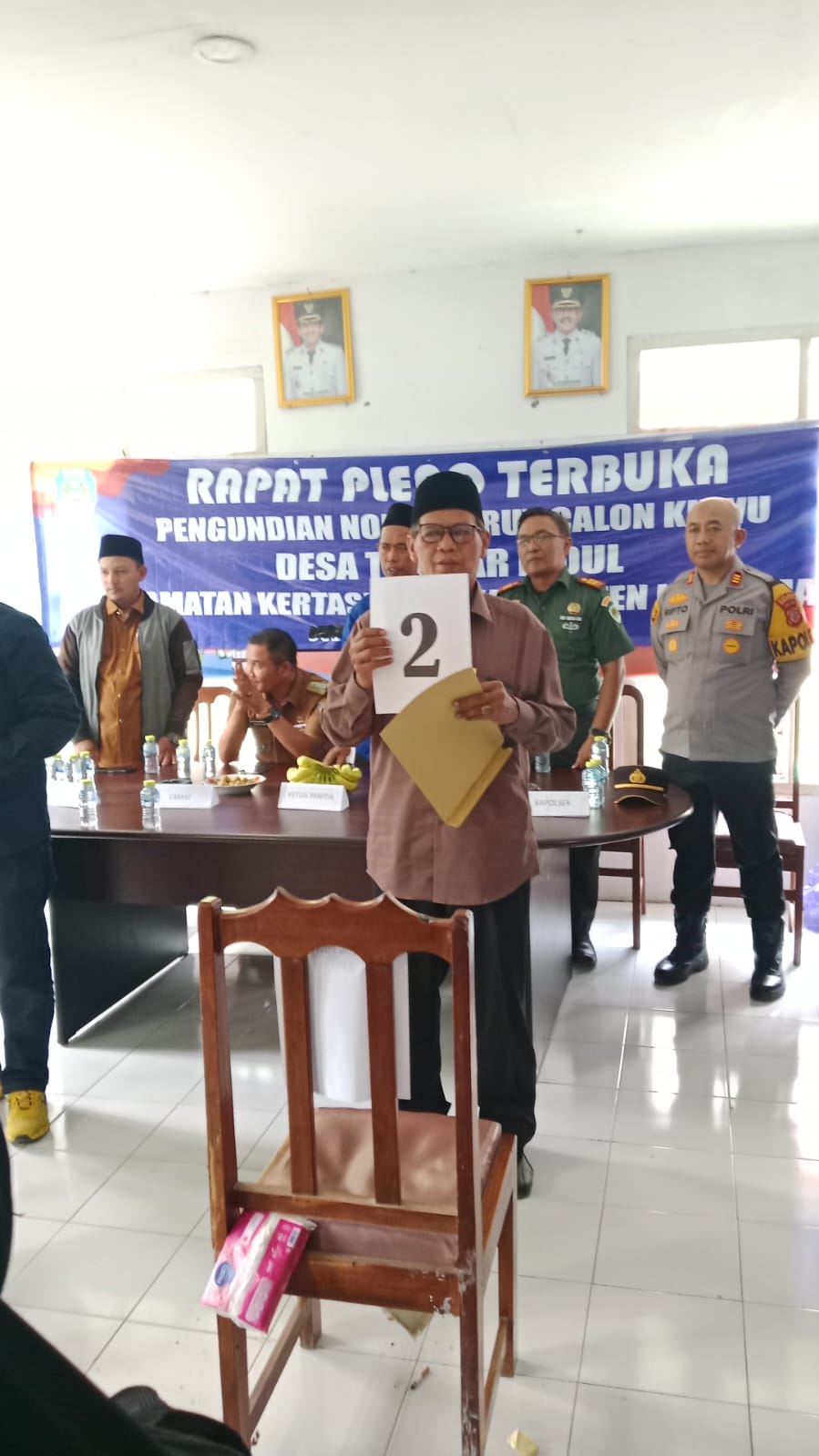 penetapan nomor calon kuwu desa tenajar kidul